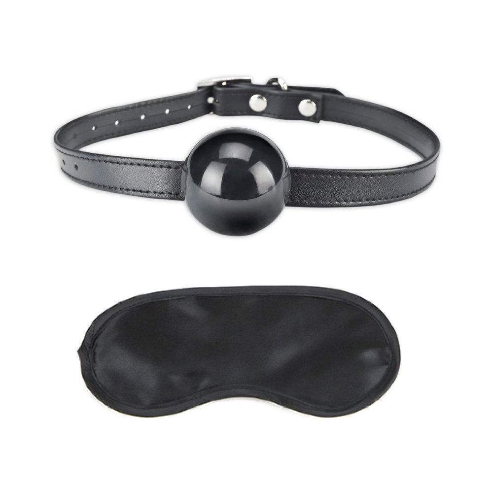 Lux Fetish Silicone Ball Gag Black O/S