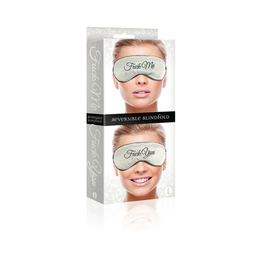 F-ck Me / F-ck You Mask Blindfold Gray