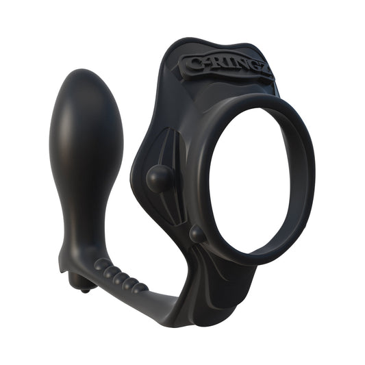 Rock Hard Ass Gasm Vibrating Ring - Black