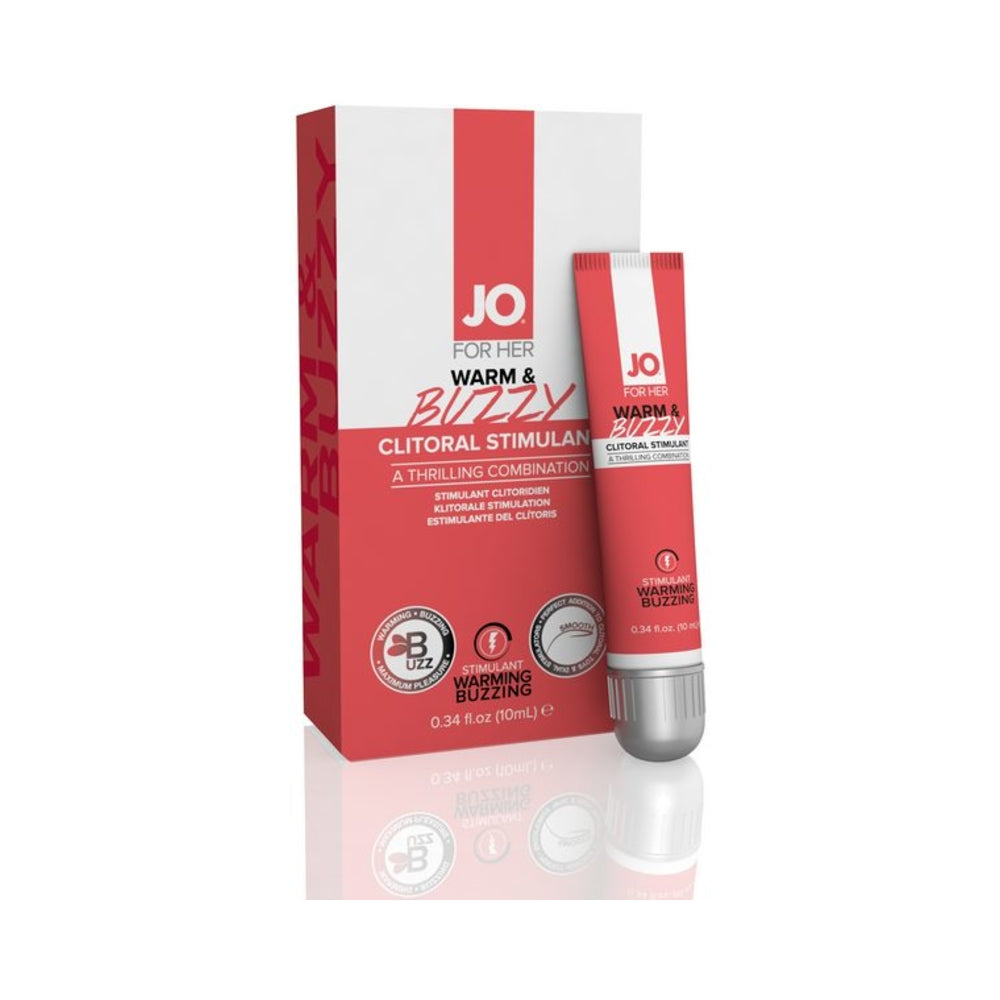 Jo Warm & Buzzy - Original - Stimulant (water-based) 0.34 Fl Oz / 10 Ml