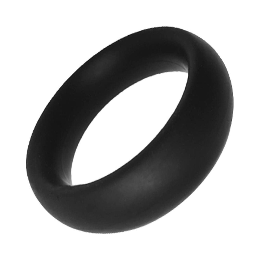 Rock Solid Silicone Black C Ring, Small (1 3/4in) In A Clamshell