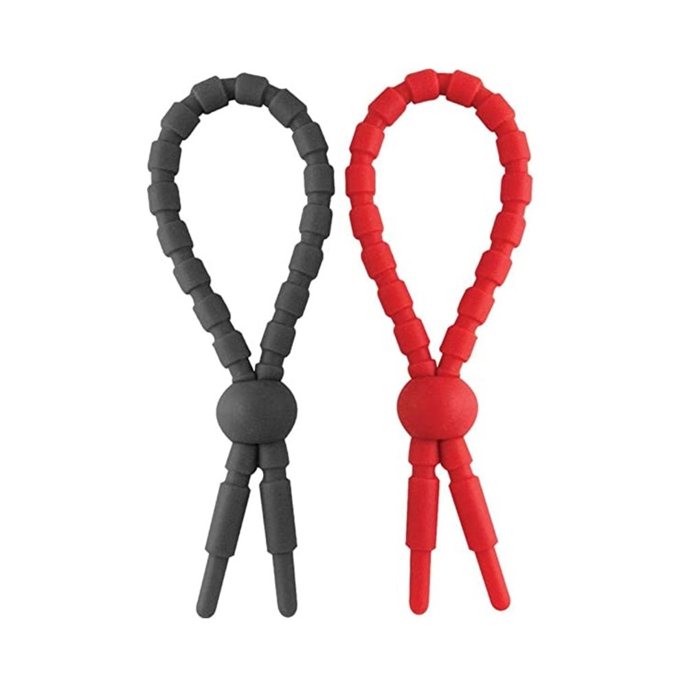 Ram Ultra Clinchers Cock Ties 2 Pack Red, Black