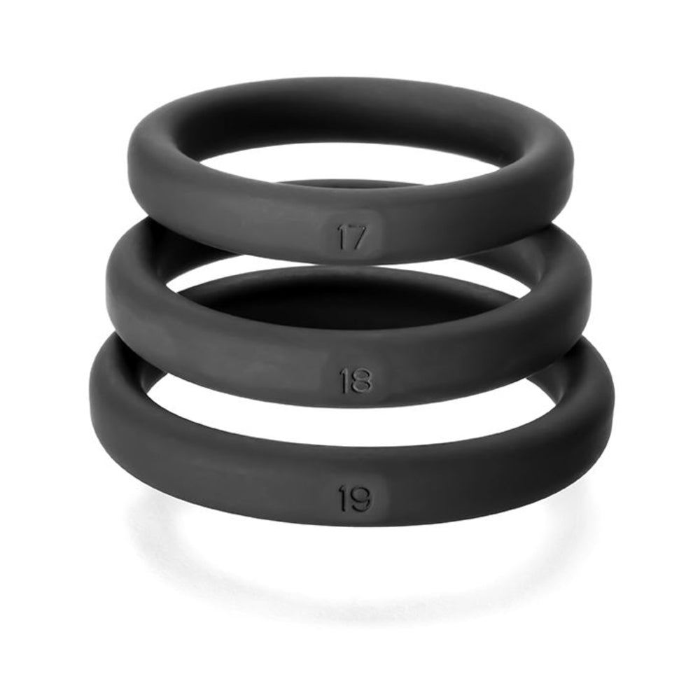 Xact-Fit Cockring Kit 3 Medium to Large Black