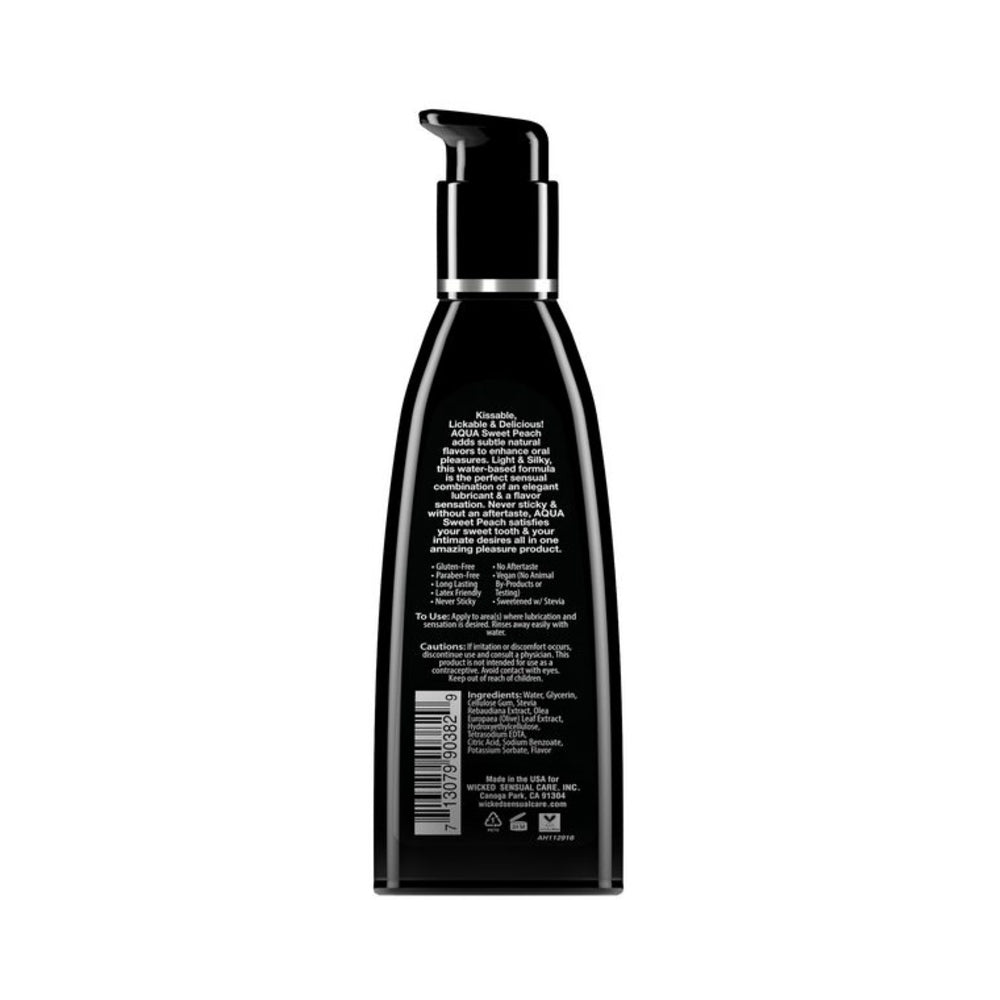 Wicked Aqua Sweet Peach Flavored Lubricant 2oz