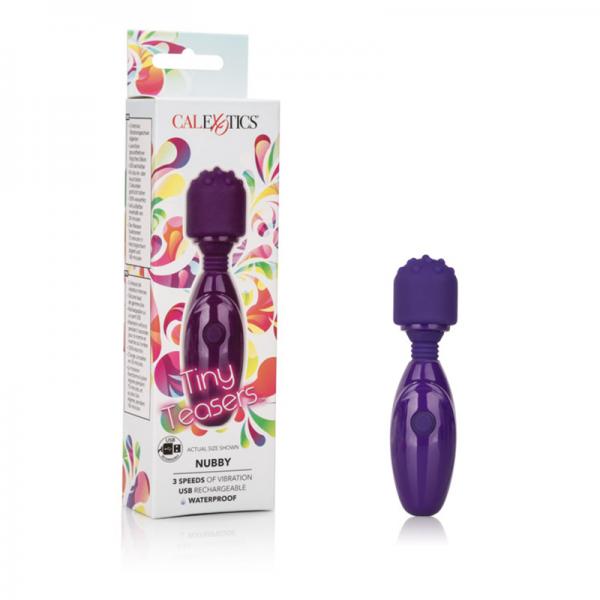 Tiny Teasers Nubby Purple Wand Massager