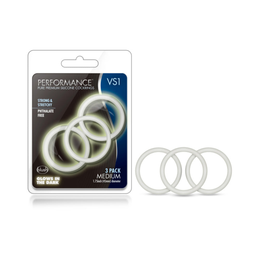 Performance - Vs1 Pure Premium Silicone Cockrings - Medium