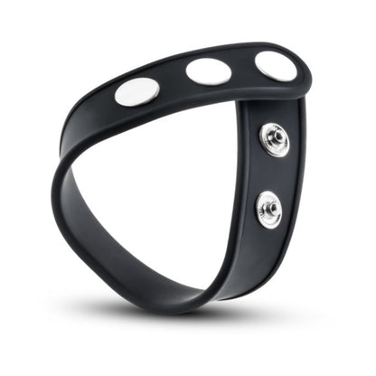 Performance - Vs5 - Silicone 3-snap Cock Strap - Black