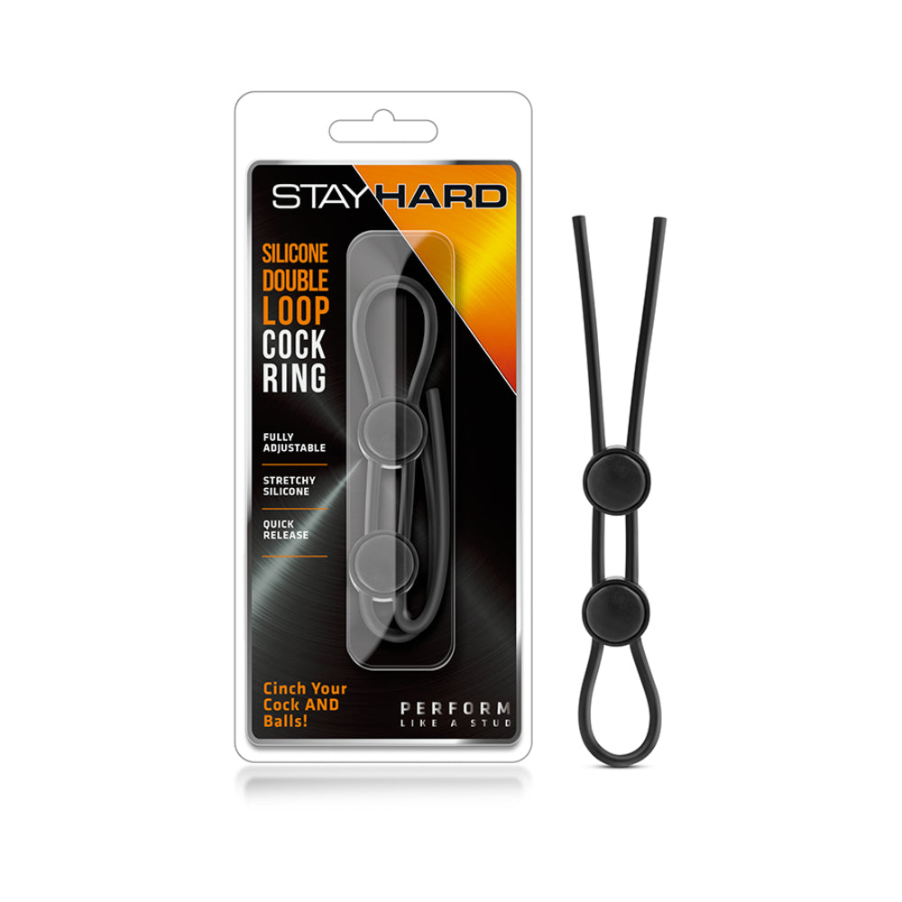 Stay Hard - Silicone Double Loop Cock Ring