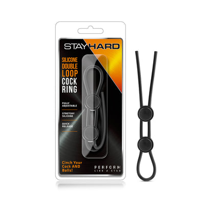 Stay Hard - Silicone Double Loop Cock Ring