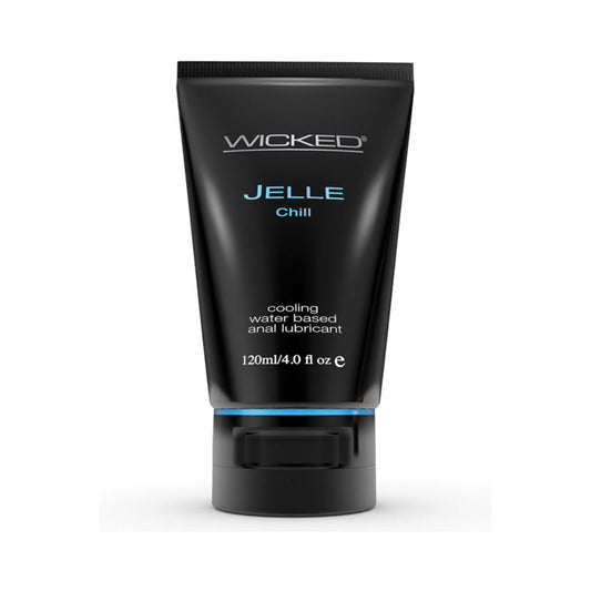 Wicked Jelle Anal Gel Cooling Sensation Lubricant 4oz Tube