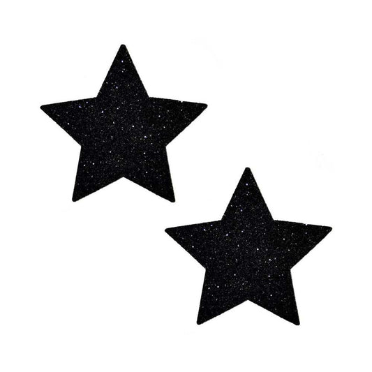 Neva Nude Pasty Star Glitter Black