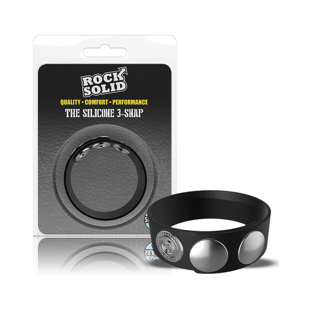 Rock Solid Silaflex 3-snap (adjustable) Black