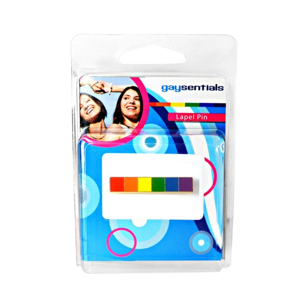Gaysentials Lapel Pin - Rainbow Bar