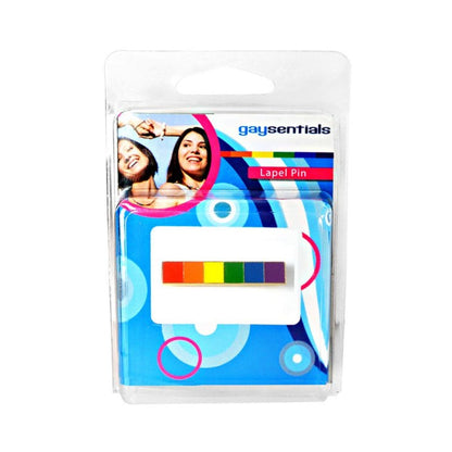 Gaysentials Lapel Pin - Rainbow Bar