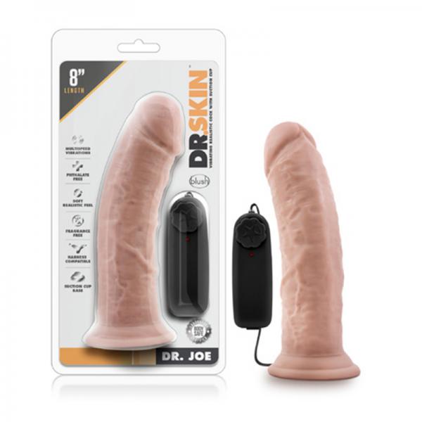 Dr. Skin - Dr. Joe - 8in Vibrating Cock With Suction Cup