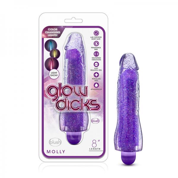 Glow Dicks - Molly Glitter Vibrator