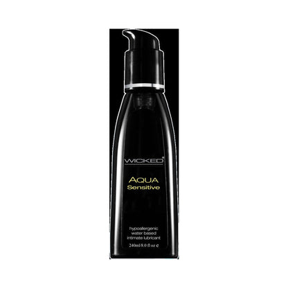 Wicked Aqua Sensitive Waterbased Hypoallergenic Unscented Lube 8oz