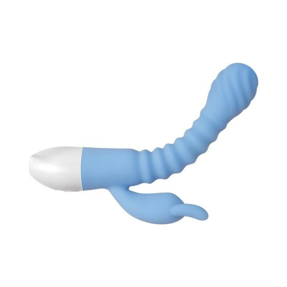 Evolved Bendy Bunny Dual Motors 8 Speeds&functions Ubs Rechargeable Cord Included Silicone Waterproo