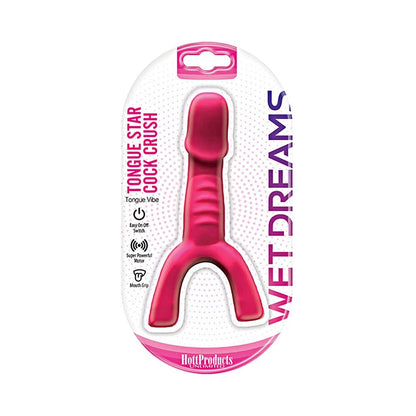 Wet Dreams Tongue Star Cock Crush Vibe With Penis Pink