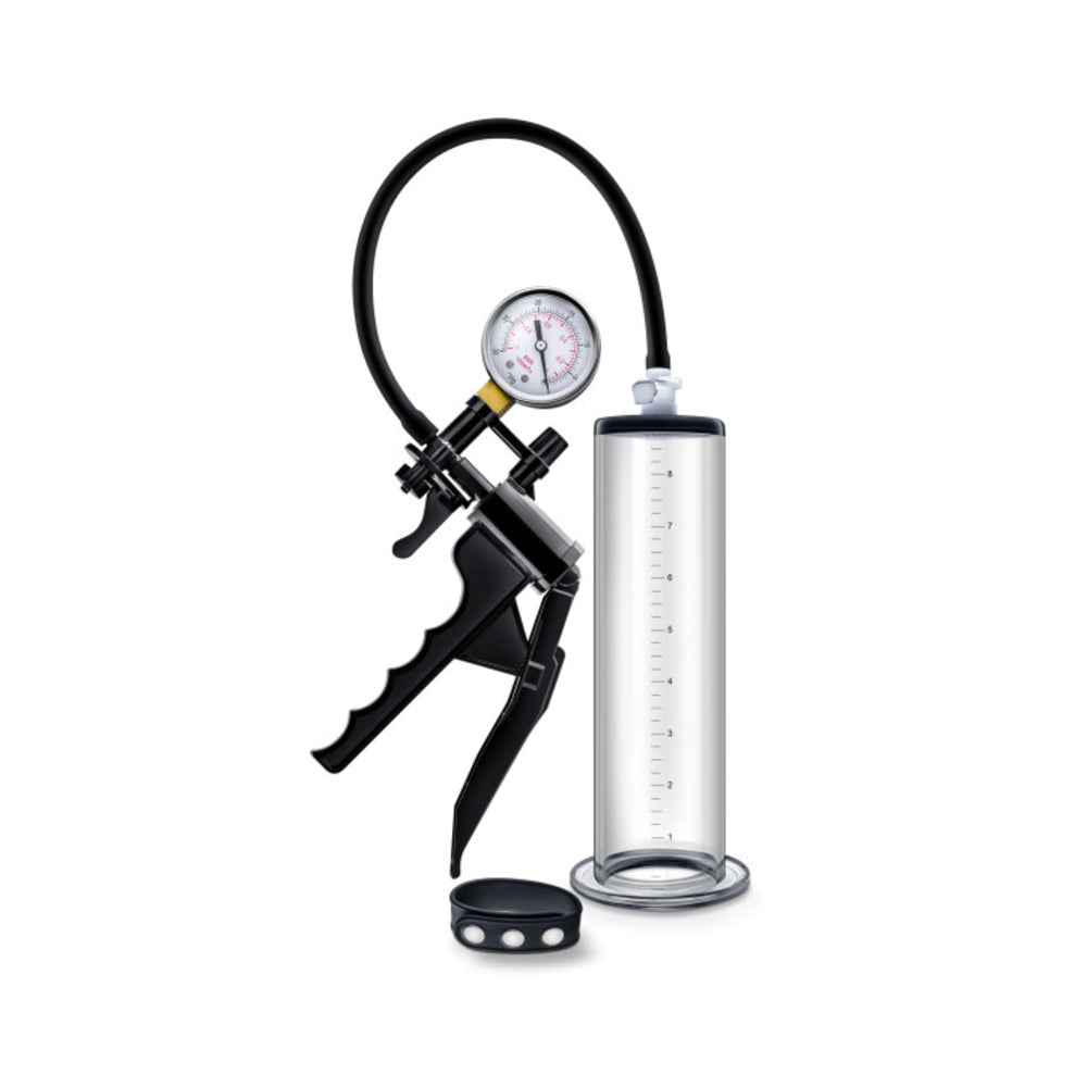Performance - Vx8 Premium Penis Pump System With Silicone Cock Strap - Clear