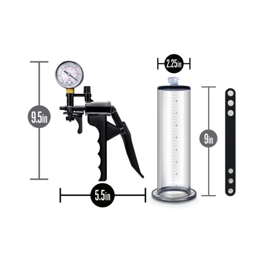 Performance - Vx8 Premium Penis Pump System With Silicone Cock Strap - Clear