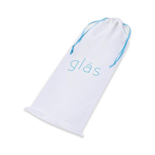 8" Ribbed G-Spot Glass Dildo