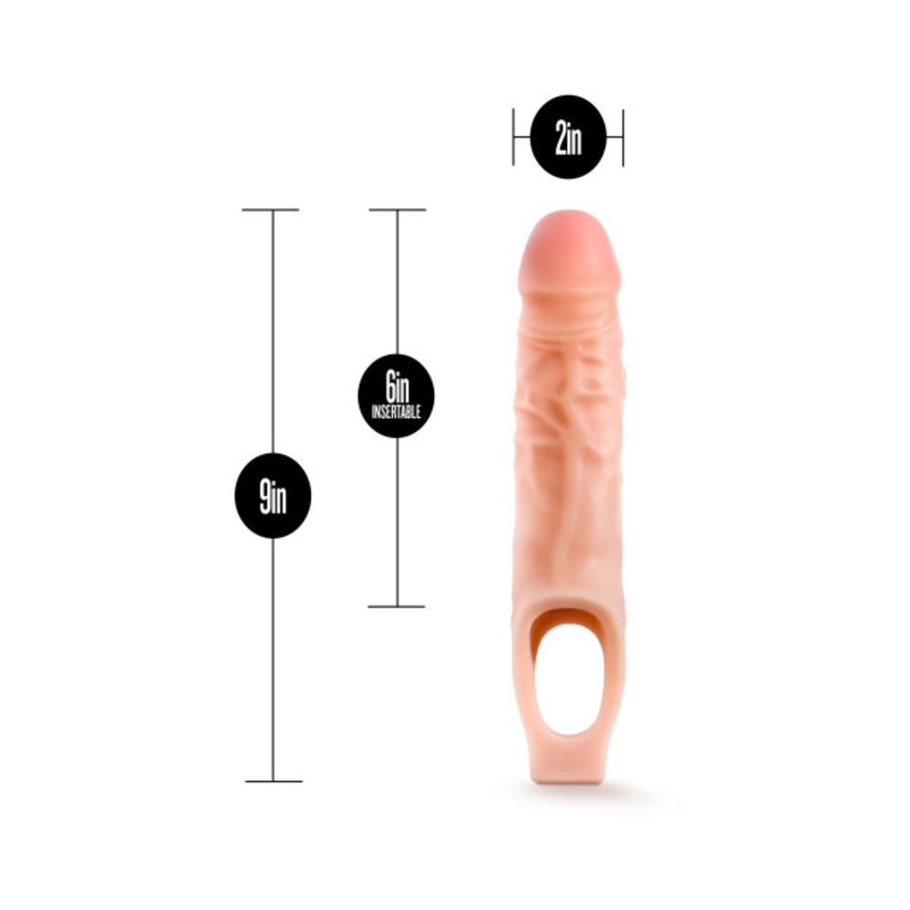 Performance - 9 Inch Cock Sheath Penis Extender - Vanilla