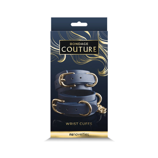 Bondage Couture Wrist Cuff Blue