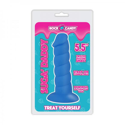 Rock Candy Suga Daddy 5.5 Silicone Dildo - Blue