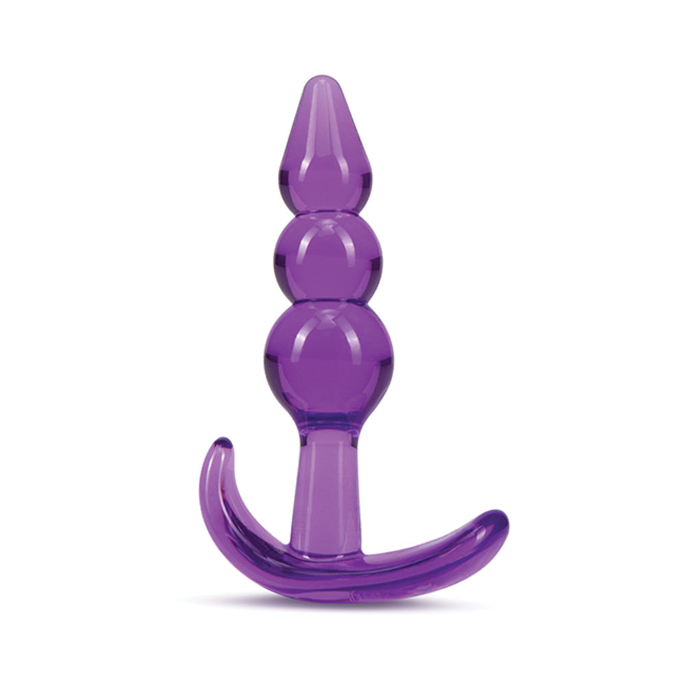 B Yours Triple Bead Anal Plug Purple