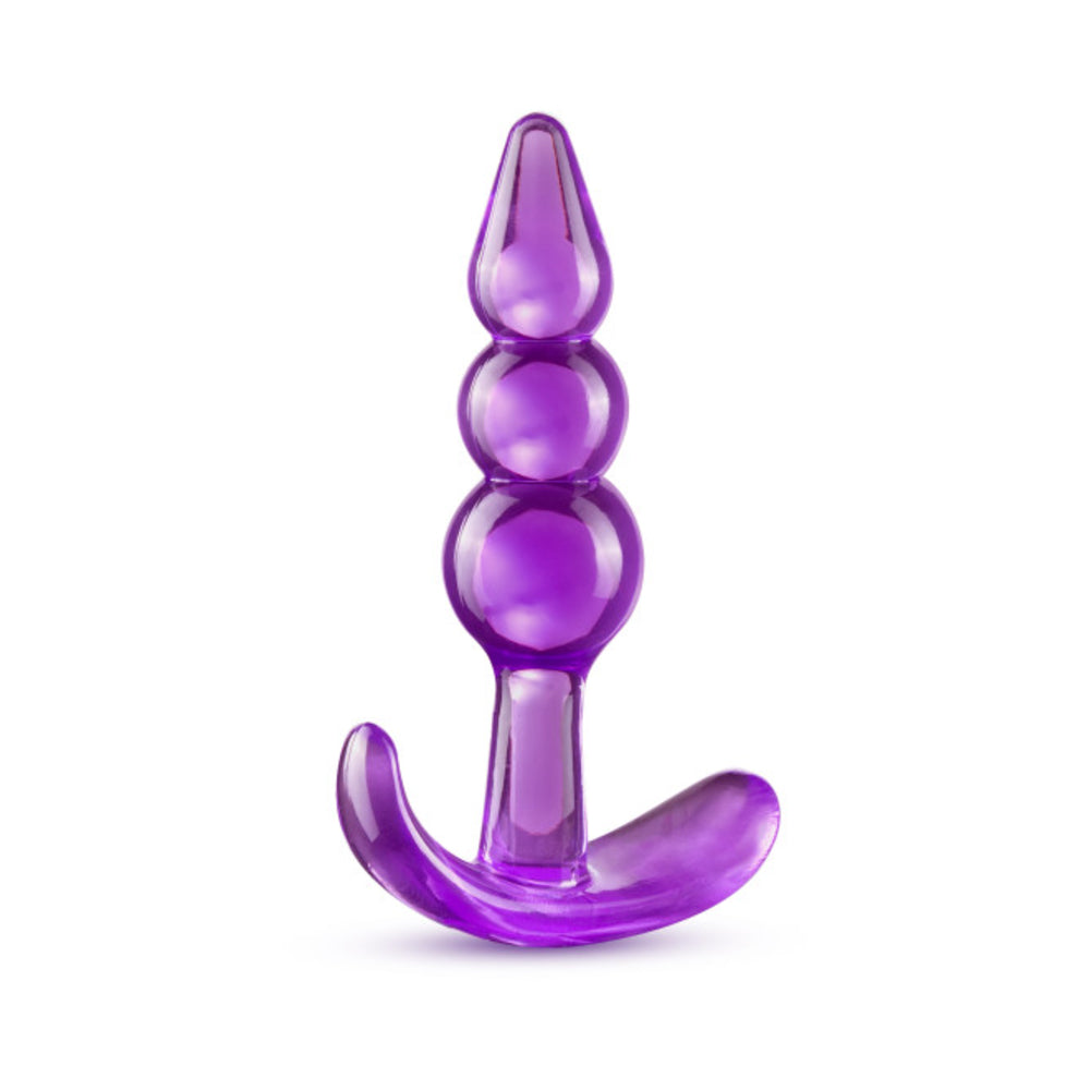 B Yours Triple Bead Anal Plug Purple