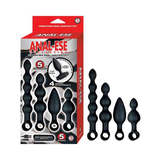 Anal-ese Collection Vibrating Anal Fantasy Kit - Black