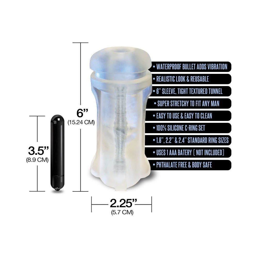 Happy Ending Mstr B8 Vibrating Stroker Pack - Hand Cuff