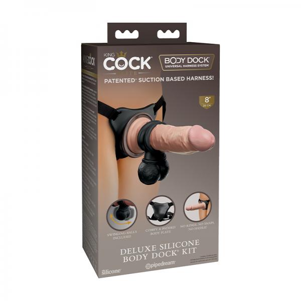 King Cock Elite Deluxe Silicone Body Dock Kit