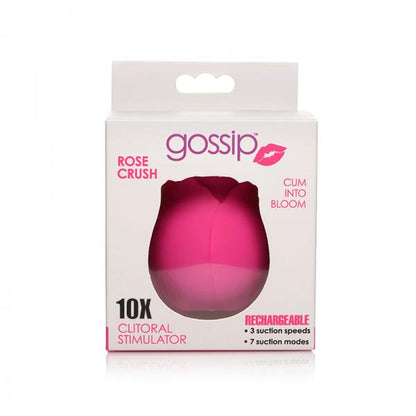 10X Rose Crush Silicone Clitoral Stimulator