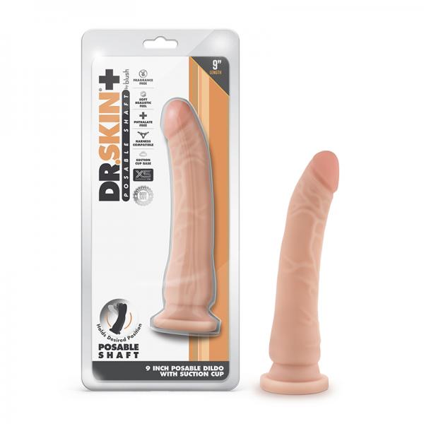Dr Skin Plus Posable Dildo 9 Vanilla