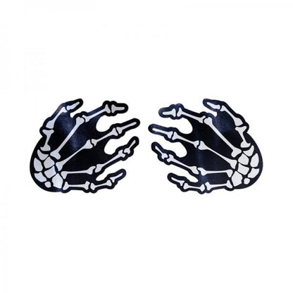 Pastease Skeleton Hands White Pasties