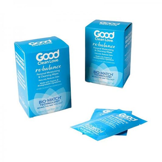 Good Clean Love Rebalance Adult Wipes Box Of 12