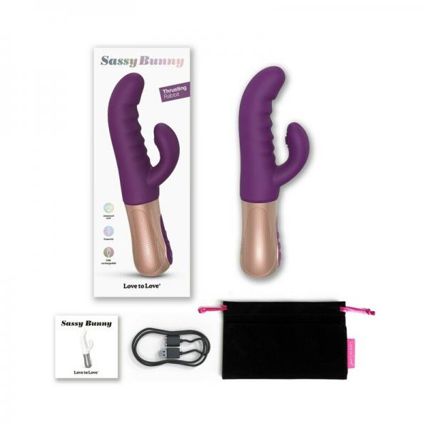 Sassy Bunny Purple Rain