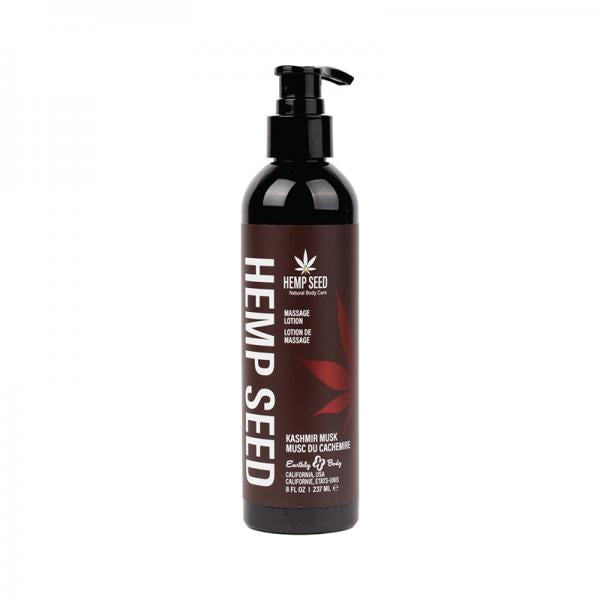 Earthly Body Hemp Seed Massage Lotion - 8 Oz Kashmir Musk