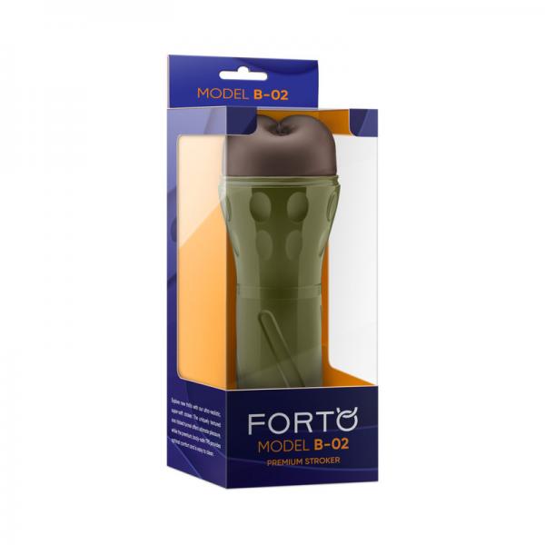 Forto Model B-02 Hard-side Ass Masturbator - Dark