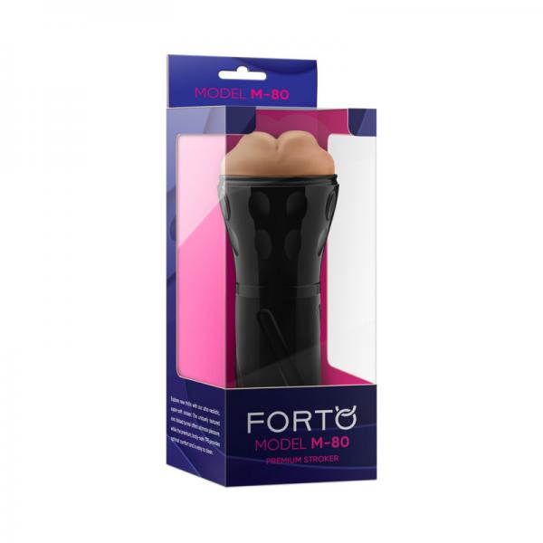 Forto Model M-80 Hard-side Mouth Masturbator - Tan