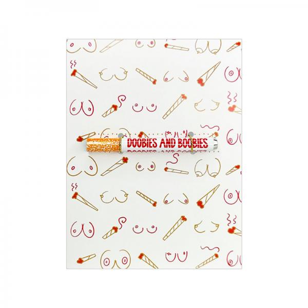 Doobies Boobies Greeting Card W/matchbook
