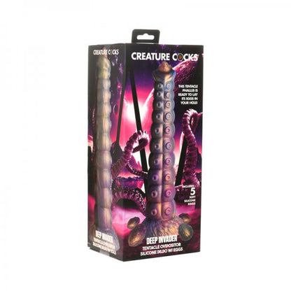 Deep Invader Tentacle Ovipositor Silicone Dildo with Eggs