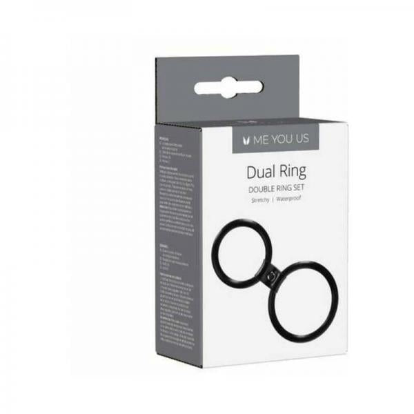 Linx Dual Ring Cock Ring Black Os