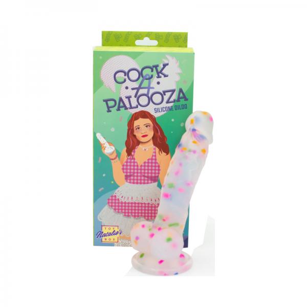 Natalie's Toy Box Cock-a-palooza Confetti Silicone Suction Dildo