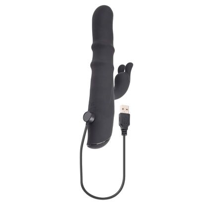Evolved Ringmaster Rechargeable Dual Stim Vibe Silicone Black