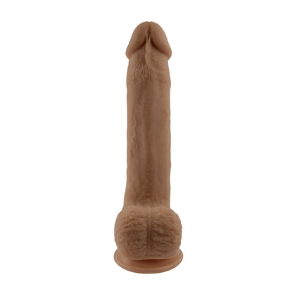 Selopa Natural Feel Flexskin Dildo Bendable With Moving Material 7 In. Dark