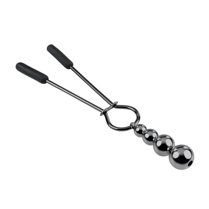 Selopa Beaded Nipple Clamps Stainless Steel Black Chrome