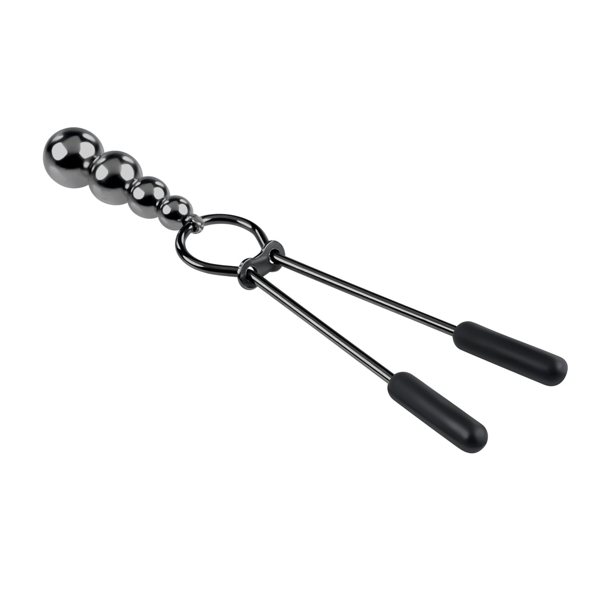 Selopa Beaded Nipple Clamps Stainless Steel Black Chrome
